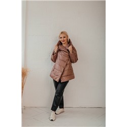 Стильная леди М-661 шоколад, Куртка