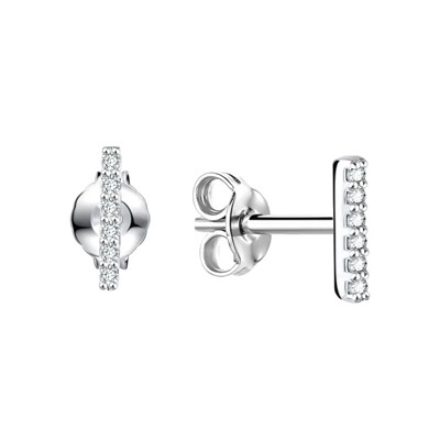 Серьги из серебра куб.циркон., Л-11915