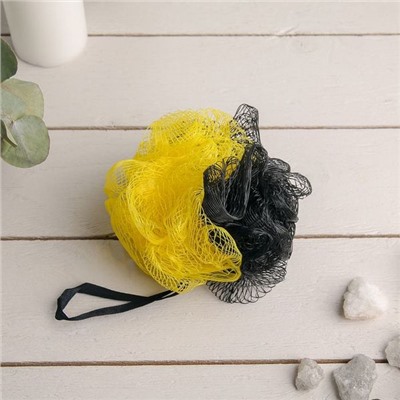Мочалки для тела Cupellia Black SPA "Шар", цвет МИКС