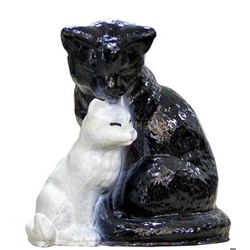 Копилка Кошка с котенком 25х25см