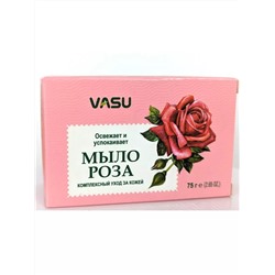 Refreshes & Soothes ROSE SOAP, Vasu (Освежает и успокаивает МЫЛО РОЗА, Васу), 75 г.