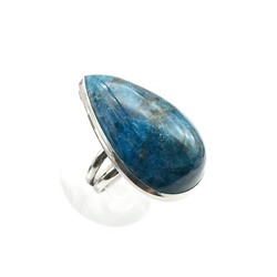 Кольцо апатит "Капля" 24*40мм, размер 18,5