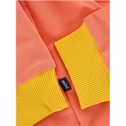 Платье худи UD 7500 коралл/желтый