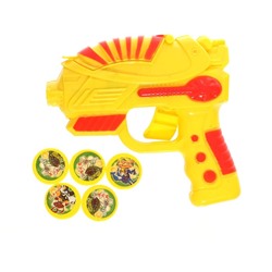 Пистолет «Стрелок», стреляет дисками, цвета МИКС