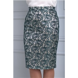 Anelli 703 зеленый, Блуза,  Юбка,  Жакет