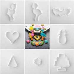 Набор вырубок для пряников "Фламинго", 8 шт