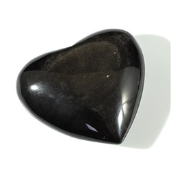 Сердце из обсидиана радужного 70*62*31мм, 152г