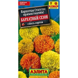 Бархатцы Бархатный сезон, см прямостоячие (Аэлита)