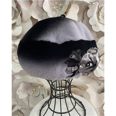 Француз Роза кролик рекс Берет женский (56-58)