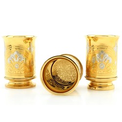 Набор стопок с гравюрой на разносе 3 персоны.