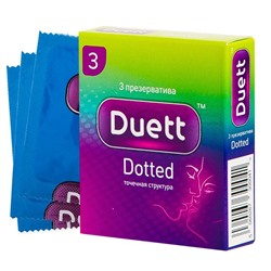 Презервативы A DUETT DOTTED №3