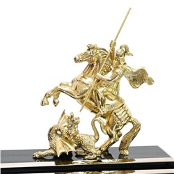 Настольный набор из обсидиана "Георгий Победоносец" 1000*360*340мм