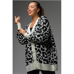 Женский удлиненный кардиган оверсайз на пуговицах Happyfox