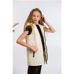 Жилет для девочки "Хэппи" ваниль