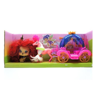 02 Карета музыкальн. + игрушка 46*20см /коробка  РР1010 АКЦИЯ! СКИДКА 50%