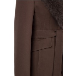 02-2939 Пальто женское утепленное (пояс)