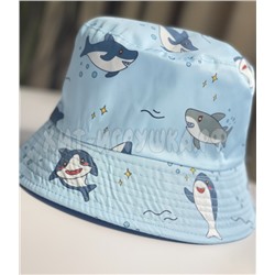 Панама детская двусторонняя АКУЛЫ р-р 54, pa_dv_shark