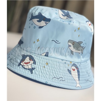 Панама детская двусторонняя АКУЛЫ р-р 54, pa_dv_shark