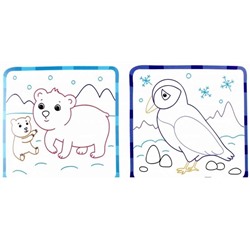 Животные полюсов 1+: книжка-гармошка. - Изд. 2-е