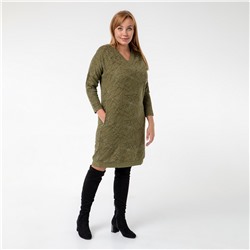 Платье, трикотаж, зеленый