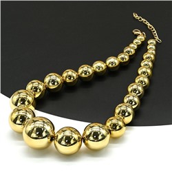 Колье из майорки цв.золотистый, 49см