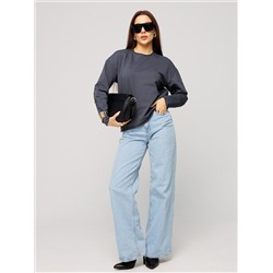 Женский лонгслив из футера 2-х нитки Lingeamo графит ВК-25 (33)