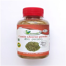 CUMIN (JEERA) POWDER, Karmeshu (КУМИН (ЗИРА) МОЛОТЫЙ, Кармешу), БАНКА 100 г.