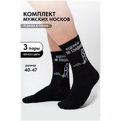 Носки мужские Оценки не главное (набор 3 пары)