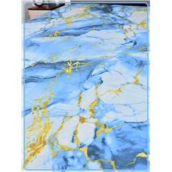 Простыня Ивановская бязь Мрамор вид 4/1 бирюзовый