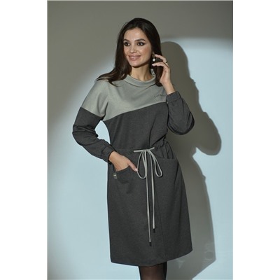 Angelina 609 серый_графит, Платье