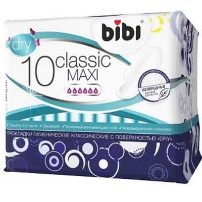 BIBI Maxi Dry Классик д/критических дней ( 6к. ) 10шт.
