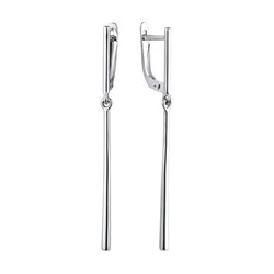 Серьги из серебра без вставки, Л-21367