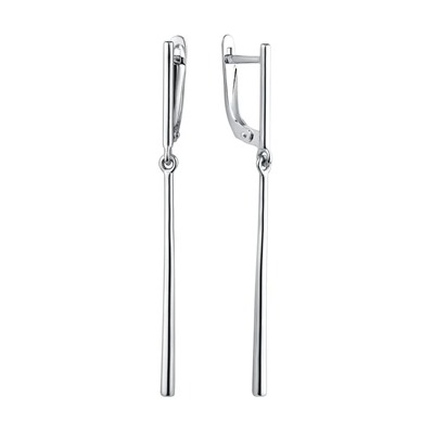 Серьги из серебра без вставки, Л-21367
