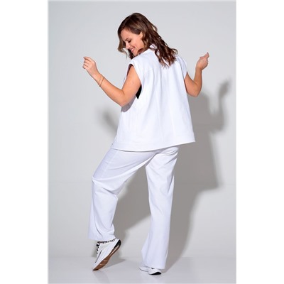 Liona Style 868 белый, Брюки,  Жилет