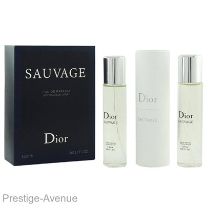 Cristian Dior - Парфюмированная вода Sauvage 3*20 мл