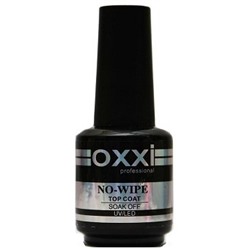 Верхнее покрытие для гель лака (без липкого слоя) OXXI No Wipe Top Coat 15 ml