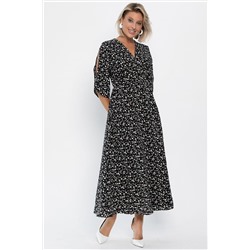 Платье Летнее вдохновение (черное) П14146-1М