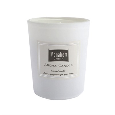 Aroma Candle BLACK CHERRY AND MERLOT, Menahem (Аромасвеча в стакане ЧЕРНАЯ ВИШНЯ И МЕРЛО, время горения: около 12 часов), 1 шт.