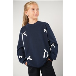 Свитшот оверсайз для девочки из футера трехнитки Happyfox