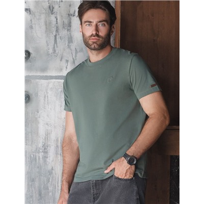 Футболка базовая полуприлегающая из премиального хлопка с эластаном