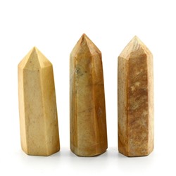 Кристалл из авантюрина "Карандаш" 25*25*93мм, 110-119г