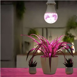 Фитолампа Uniel LED-A60-9W/SP/E27/CL св-диод. фиол