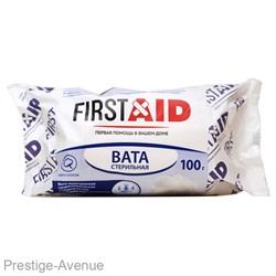 First Aid Вата медицинская хирургическая стерильная  100г