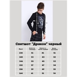 Свитшот "Дракон" черный