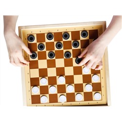 Демонстрационные шахматы и шашки магнитные (мини)