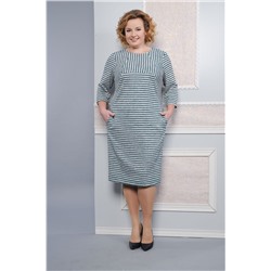 Lady Style Classic 1234 серый-бирюза, Платье