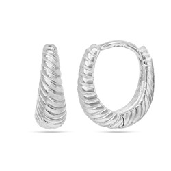Серьги из серебра без вставки, ТЦС-8609