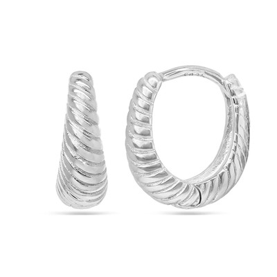 Серьги из серебра без вставки, ТЦС-8609