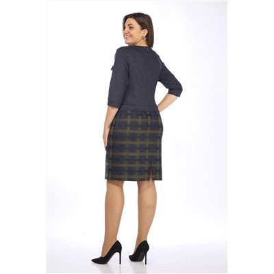 Lady Style Classic 900/2 синий_с_зеленым, Платье
