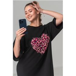 Женское платье-футболка оверсайз Happyfox